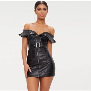 Pretty little thing leather dress